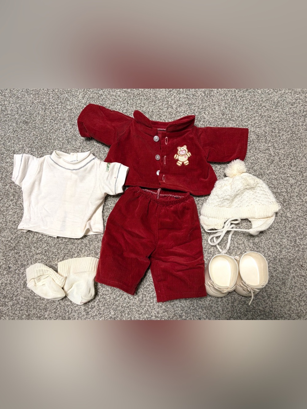 Vintage Cabbage Patch teddy bear outfit
